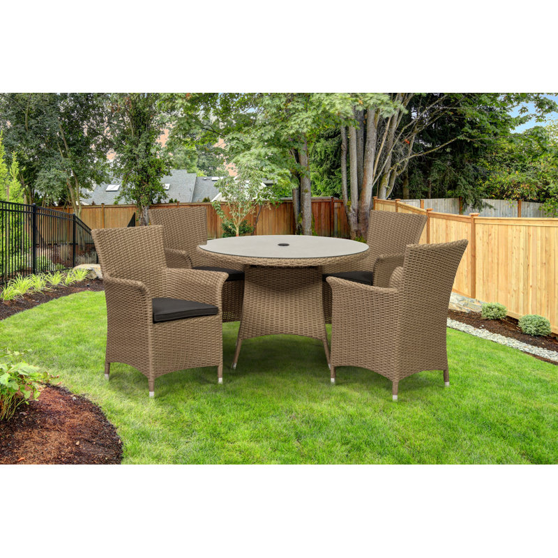Sol 72 Outdoor Oakridge 4 Seater Dining Set with Cushions & Reviews